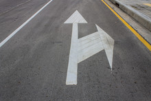 Road Markings With Footpath