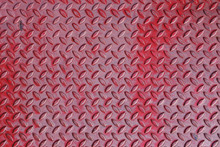 Red Steel Metal Plate Background