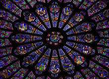 The North Rose Window At Notre Dame Cathedral
