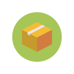 Sticker - box - vector icon