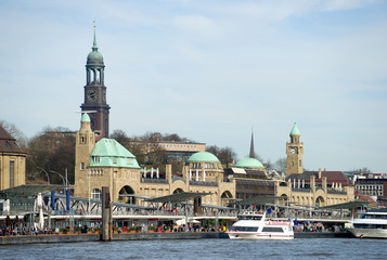 Poster - St. Pauli-Landungsbrücken - Hamburg