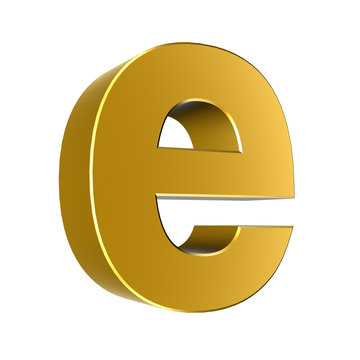 3d letter collection - Small cases - e