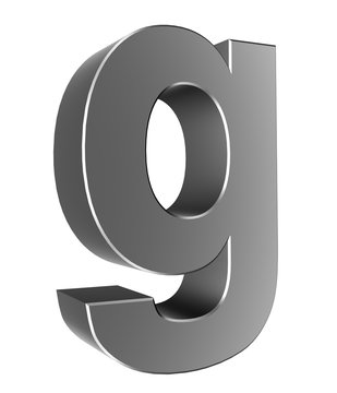 3d letter collection - Small cases - g