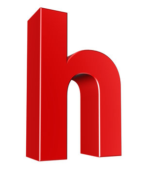 3d letter collection - Small cases - h