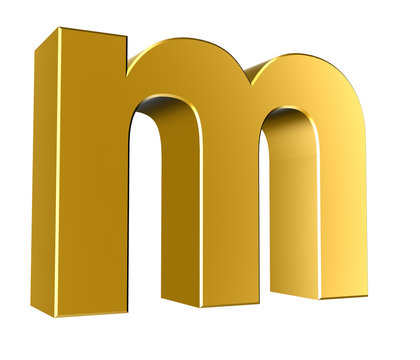 3d letter collection - Small cases - m