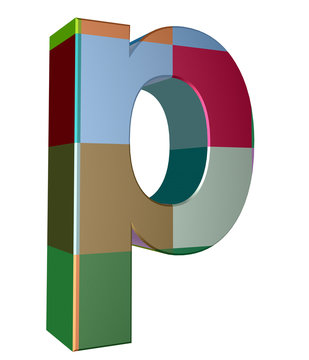 3d letter collection - Small cases - p