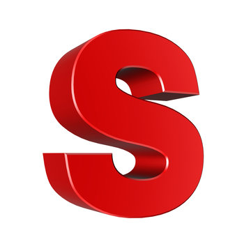 3d letter collection - Small cases - s