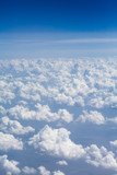 Fototapeta Fototapeta z niebem - Blue sky with clouds background with copy space