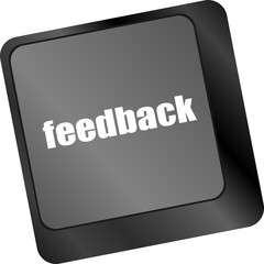 Poster - feedback on computer keyboard key button
