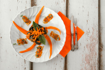 Wall Mural - Pumpkin Pasta Timbale