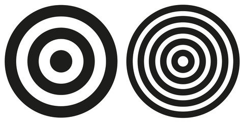 Two simple bullseye targets