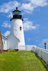 Wall Mural - Pemaquid Point Lighthouse in New England