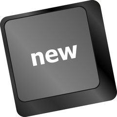Poster - Keyboard with hot key with new word