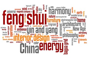 Feng shui - word cloud illustration