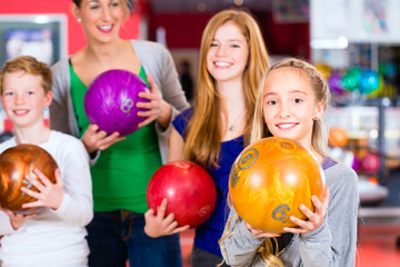 Family at Bowling Center