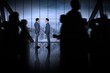 © WavebreakmediaMicro - Composite image of silhouette of business people walking