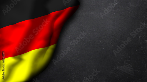 Fotomural Deutschlandfahne auf Schiefertafel