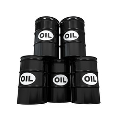 Sticker - Oil Barrels Isolated