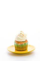 Canvas Print - Cupcakes isolated on white background