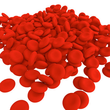 Blood cells - 3d Rendering