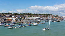 Boats In Cowes Harbour Isle Of Wight