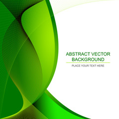 Wall Mural - Green abstract vector background