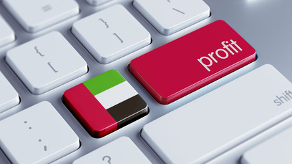 United Arab Emirates. Profit Concept.