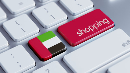 United Arab Emirates. Shopping Concept