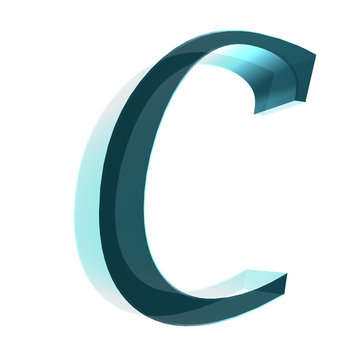 3d letter collection - C
