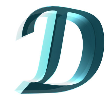 3d letter collection - D
