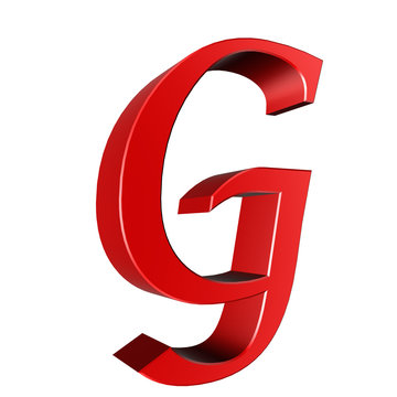 3d letter collection - G