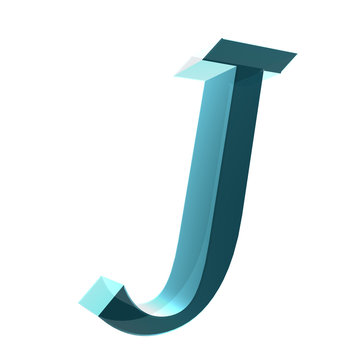 3d letter collection - J