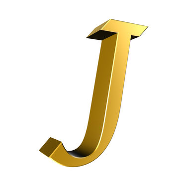 3d letter collection - J