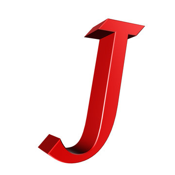 3d letter collection - J