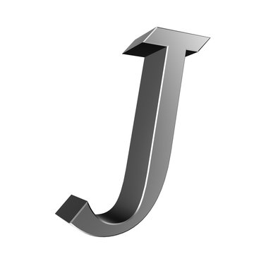 3d letter collection - J