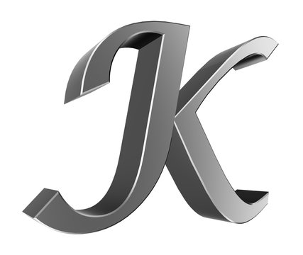 3d letter collection - K