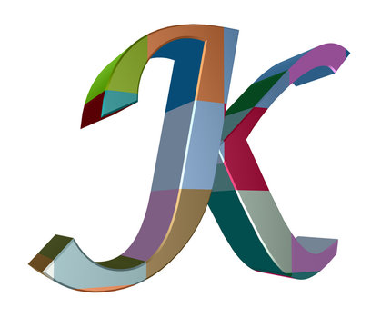 3d letter collection - K