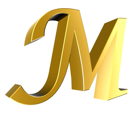 3d letter collection - M