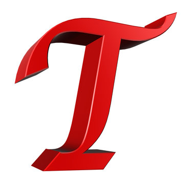 3d letter collection - T