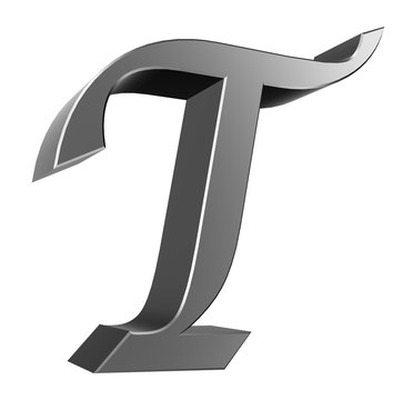 3d letter collection - T