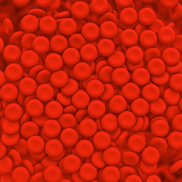 Blood cells - 3d Rendering