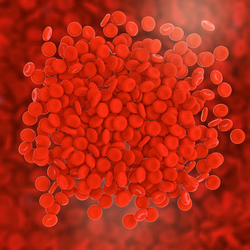 Blood cells - 3d Rendering