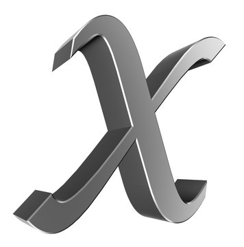 3d letter collection - X