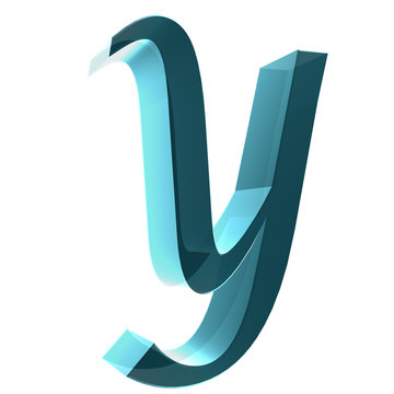 3d letter collection - Y