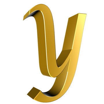 3d letter collection - Y