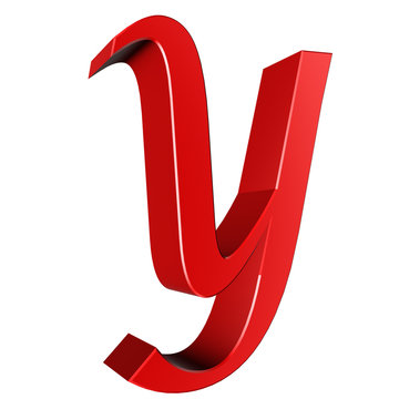 3d letter collection - Y
