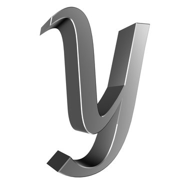 3d letter collection - Y