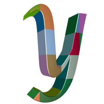 3d letter collection - Y