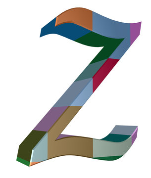 3d letter collection - Z