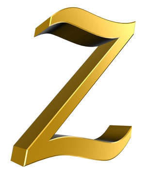 3d letter collection - Z